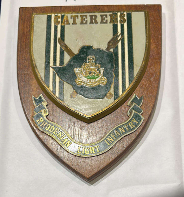 Rhodesian Plaque - RLI Rhodesian Light Infantry - Caterers