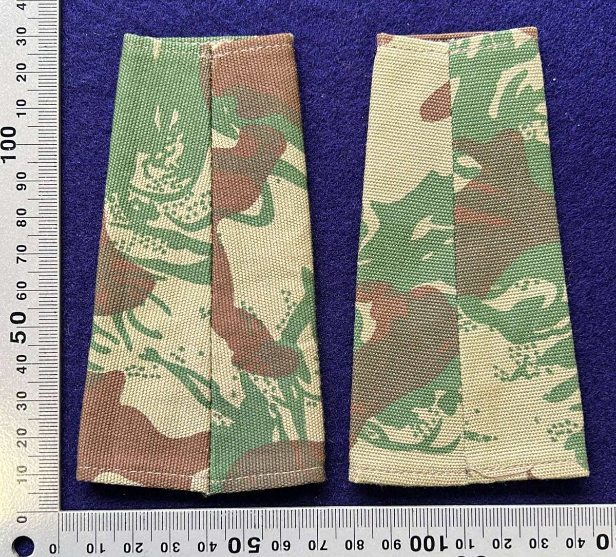 SAP Major Camouflage Slip-On Rank Slides  Matching Pair