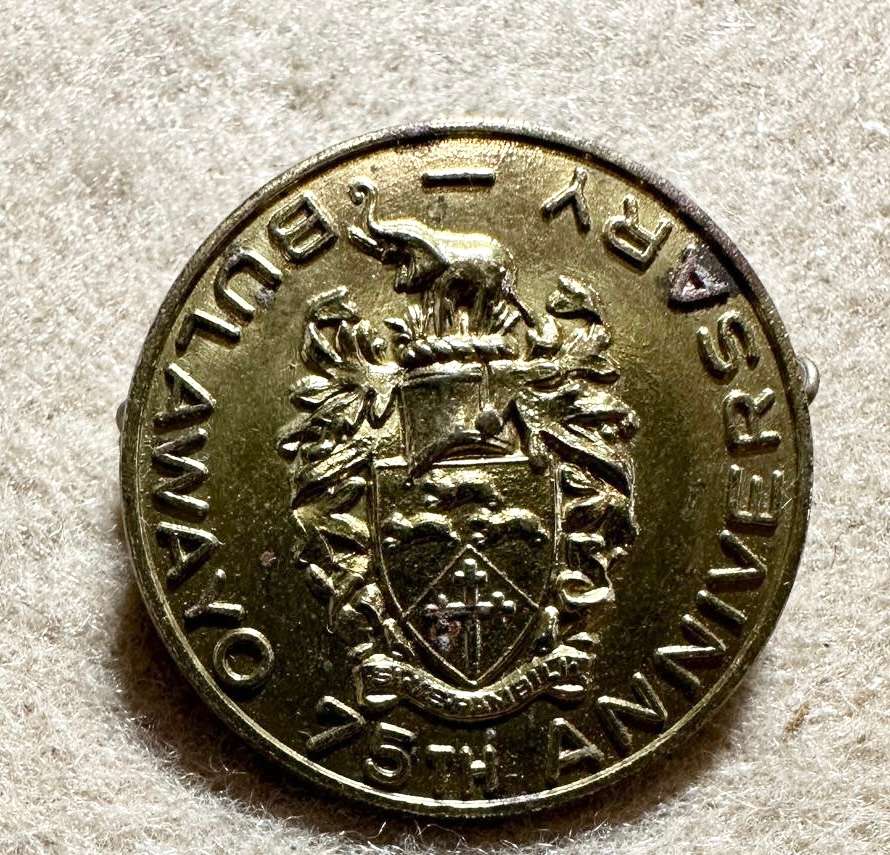 Rhodesian City Councils - City of Bulawayo Brooche Variant by Matthews Mfg, Bulawayo - Mint