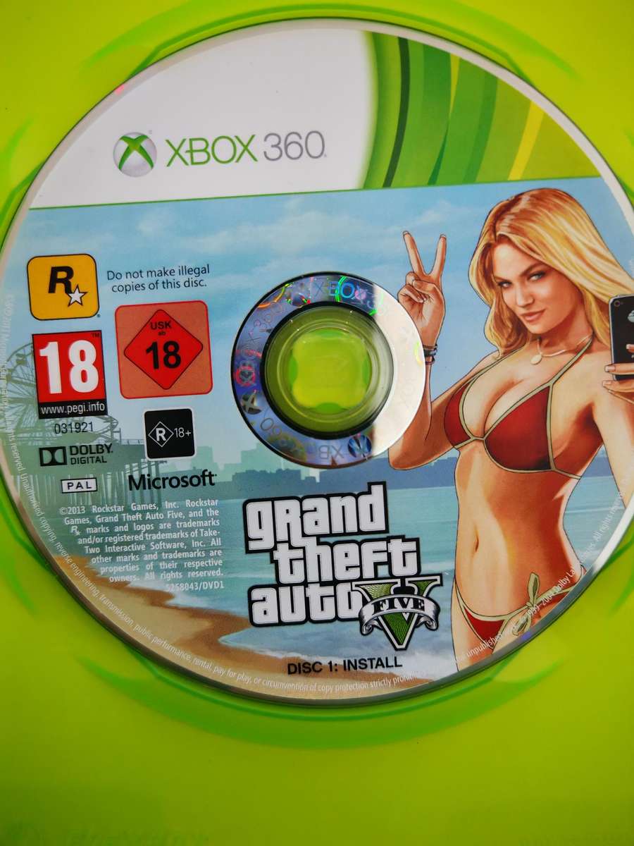 GRAND THEFT AUTO 5 (INSTALL DISC 1  ONLY XBOX 360)