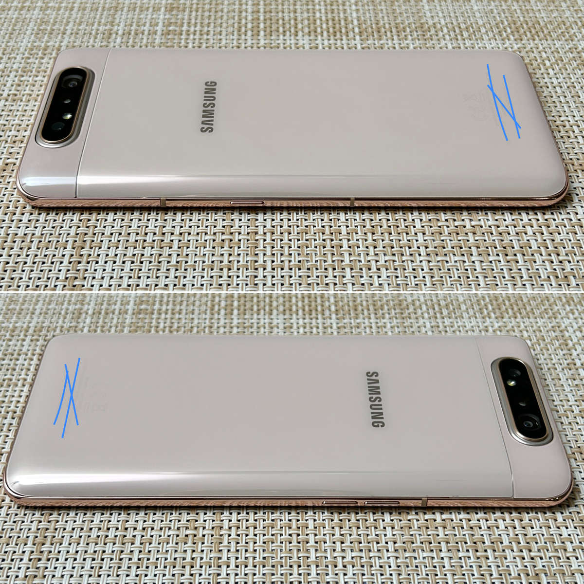 Samsung Galaxy A80 | Angel Gold | 128GB | Dual Sim | 1 Month Warranty