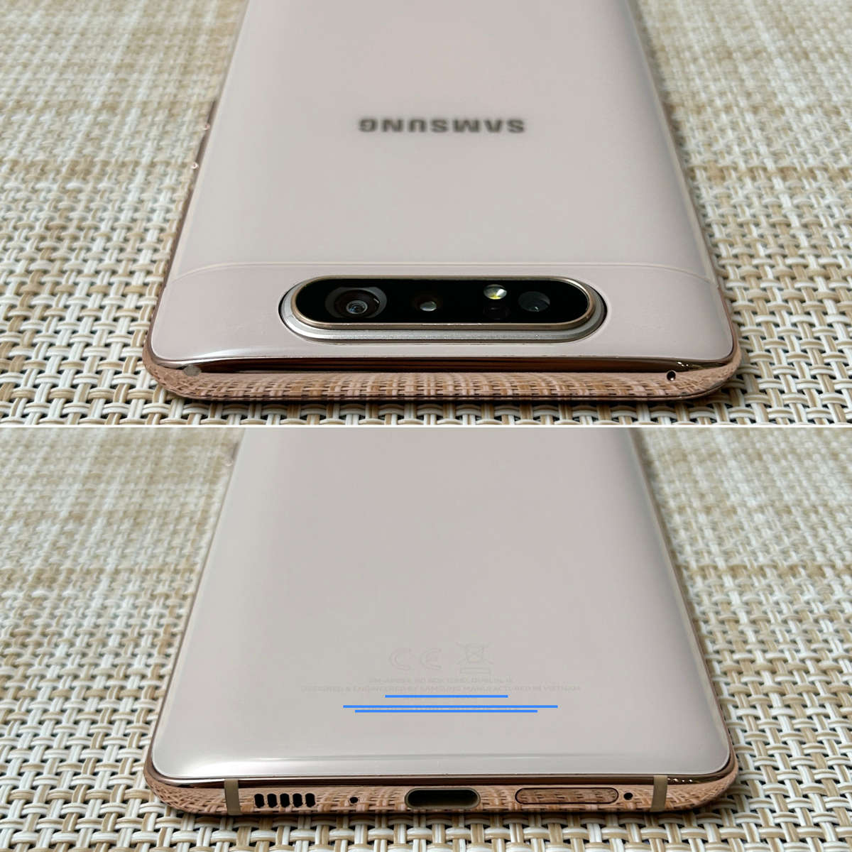 Samsung Galaxy A80 | Angel Gold | 128GB | Dual Sim | 1 Month Warranty