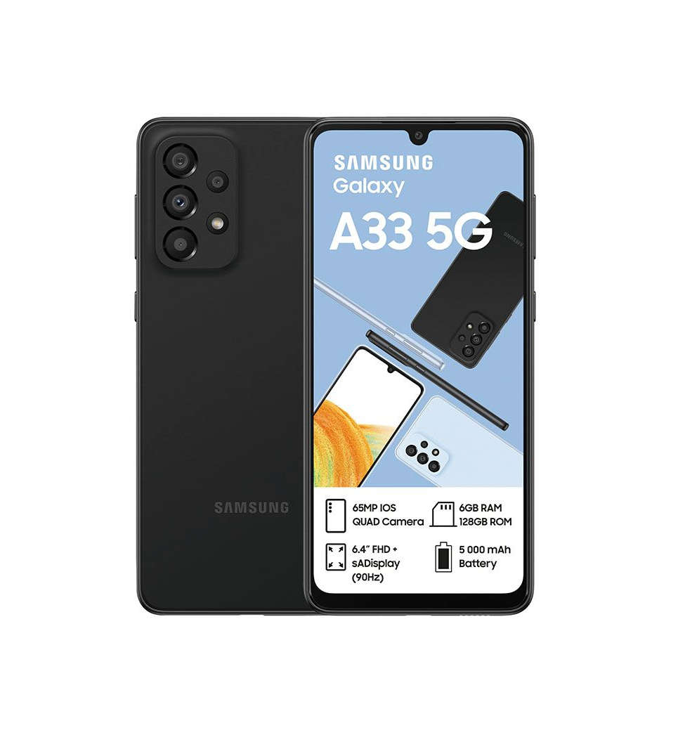 Samsung Galaxy A33 5G | Awesome Black | 128GB | Dual Sim | (1 Month Warranty)