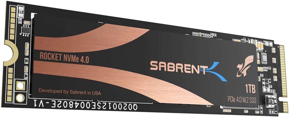 Sabrent Rocket 1TB M.2 PCIe Gen 4 NvME SSD 2280