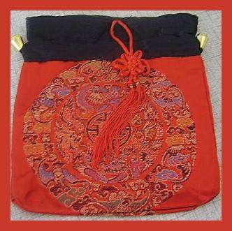 Mini-bag square  (red)  - can be used as a cellphone purse or crossbody bag