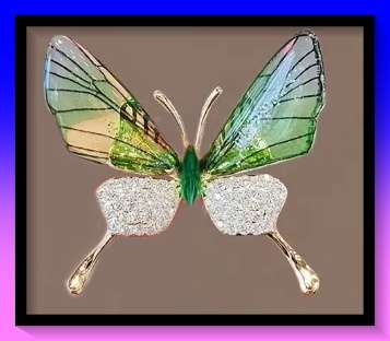 Beautiful butterfly design brooch lapel pin