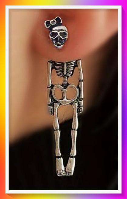 Creative Skeleton Design Dangle Earrings