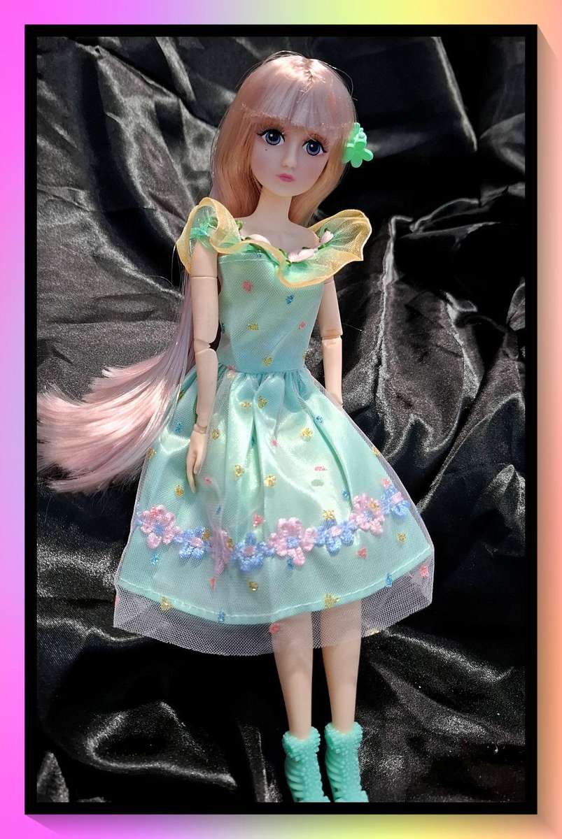 Lovely garden pixie design dress doll with free gift