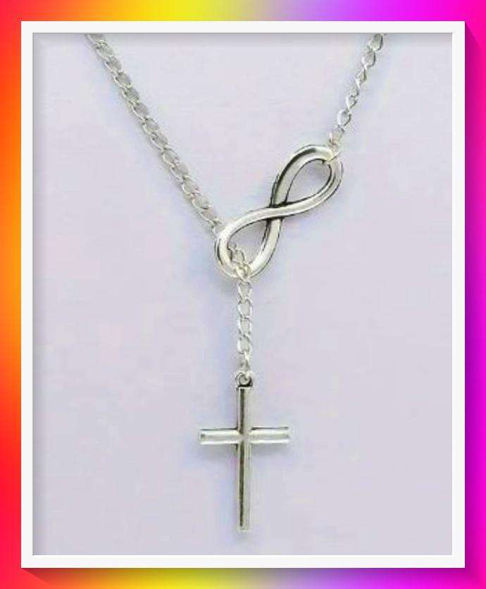 Lucky Infinity Cross Pendant Necklace