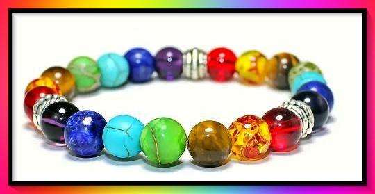 Gorgeous Lucky Chakra simulated 7 stone bracelet