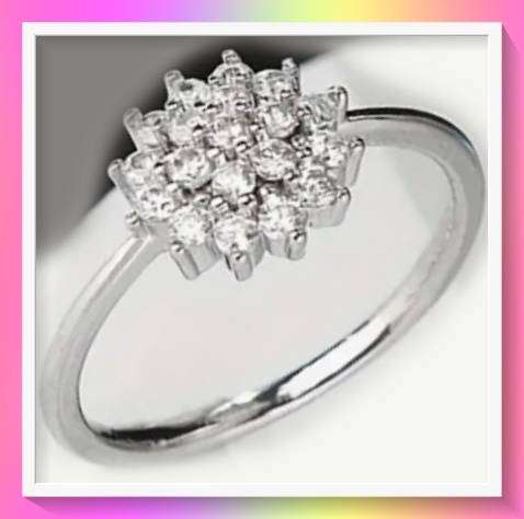 Amazing delicate flower design ring S7