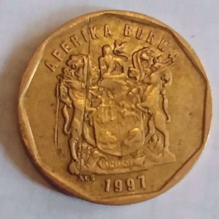 RSA 1997 20 cent coin. ERROR or PMD?