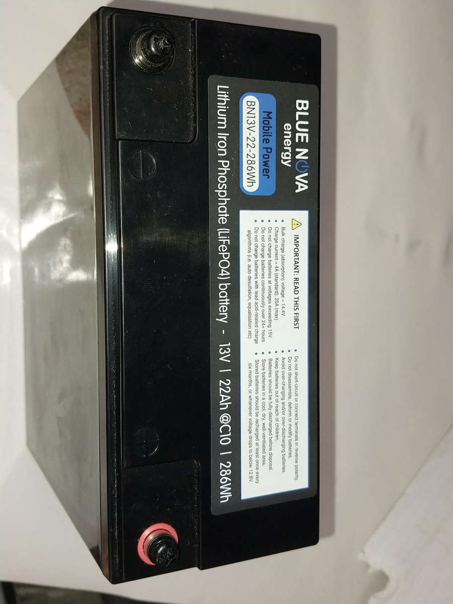 Unboxed unused 22AH 12.8V lifepo4 battery