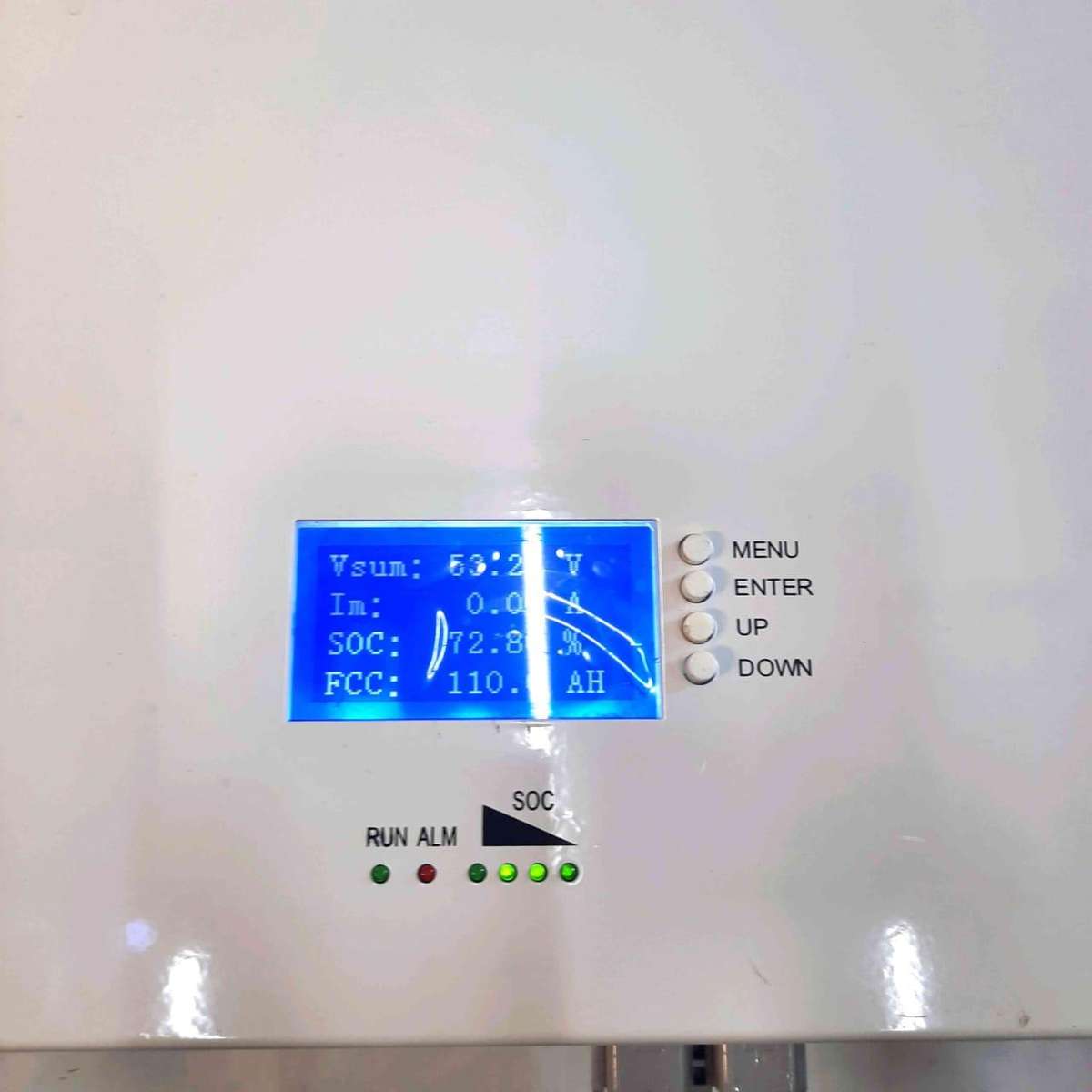 Refurbished 51V 100AH lifepo4 lithium battery at around 50% capacity