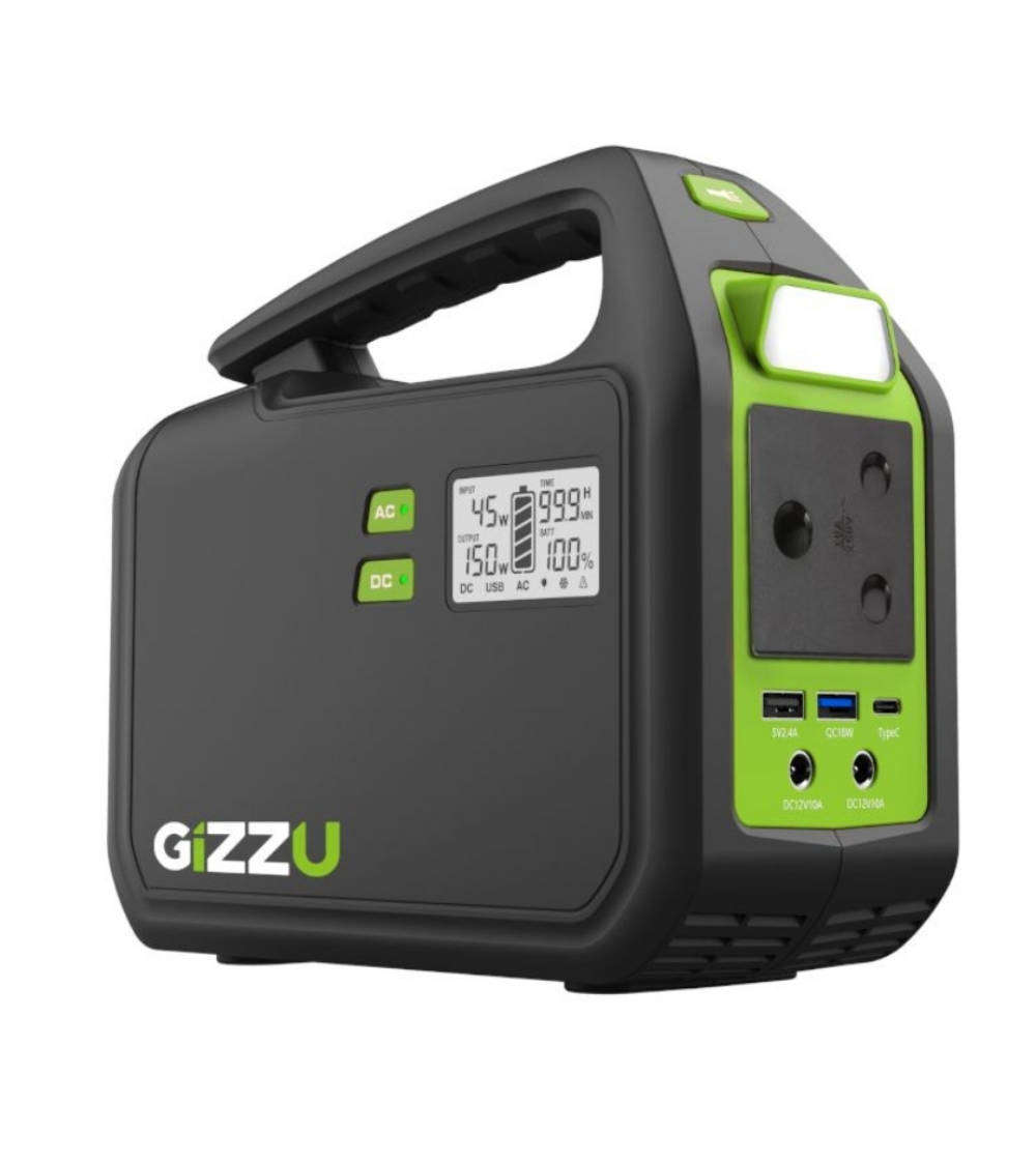 Gizzu 150W 155WH portable power station