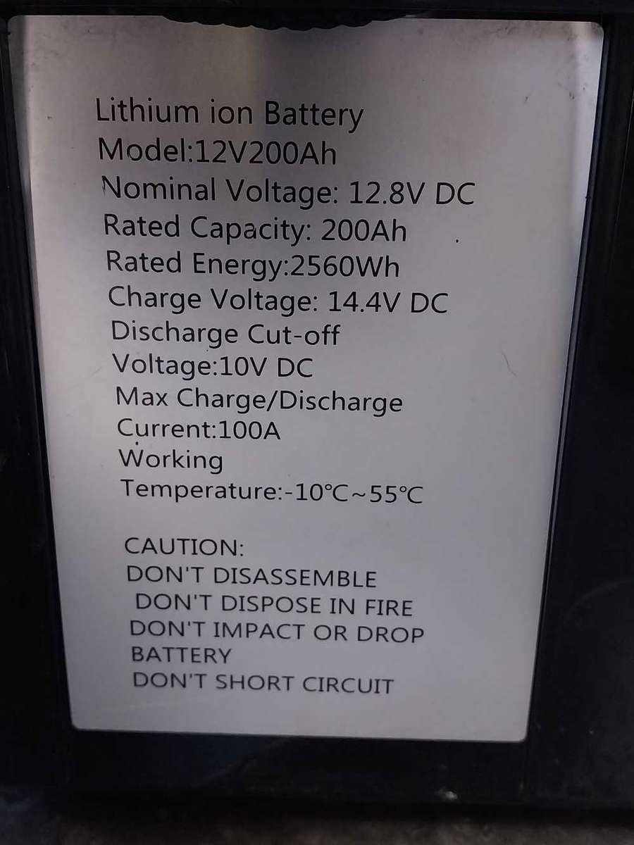 12.8V 200AH b grade tested Mecer lifepo4 battery each