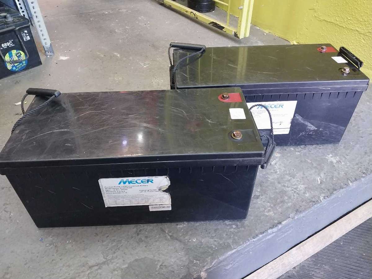 12.8V 200AH b grade tested Mecer lifepo4 battery each