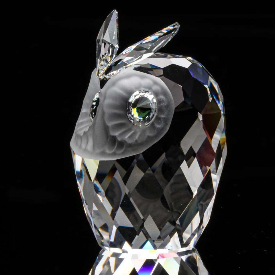 Swarovski Crystal Woodland Friends Large Owl Figurine