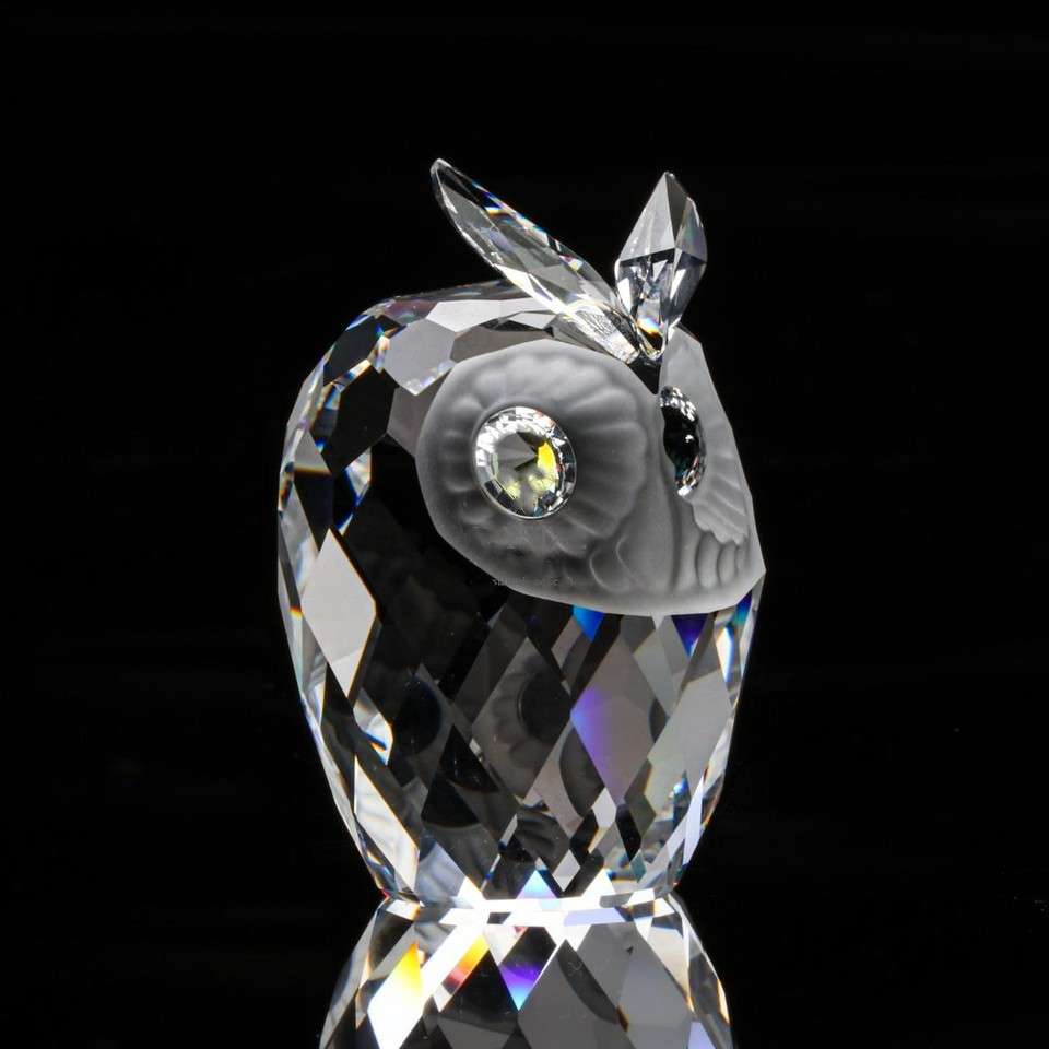 Swarovski Crystal Woodland Friends Large Owl Figurine