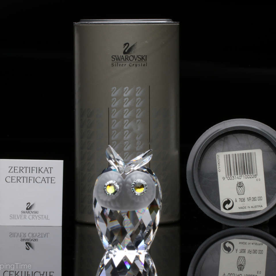 Swarovski Crystal Woodland Friends Large Owl Figurine