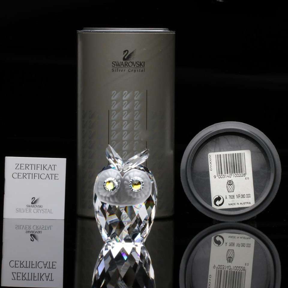 Swarovski Crystal Woodland Friends Large Owl Figurine