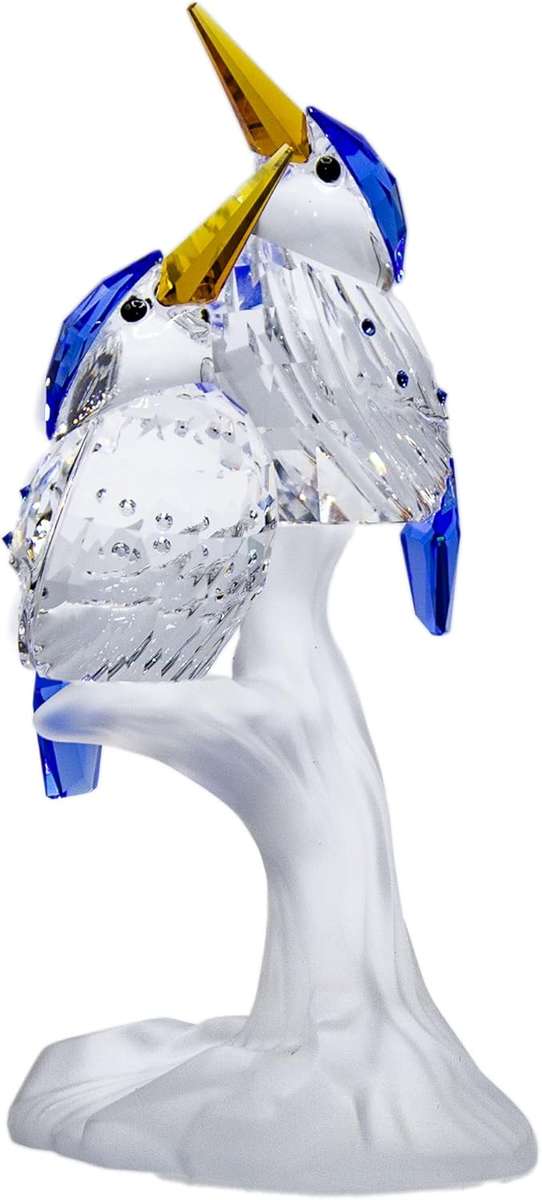 Swarovski Crystal Malachite Kingfishers Feathered Beauties