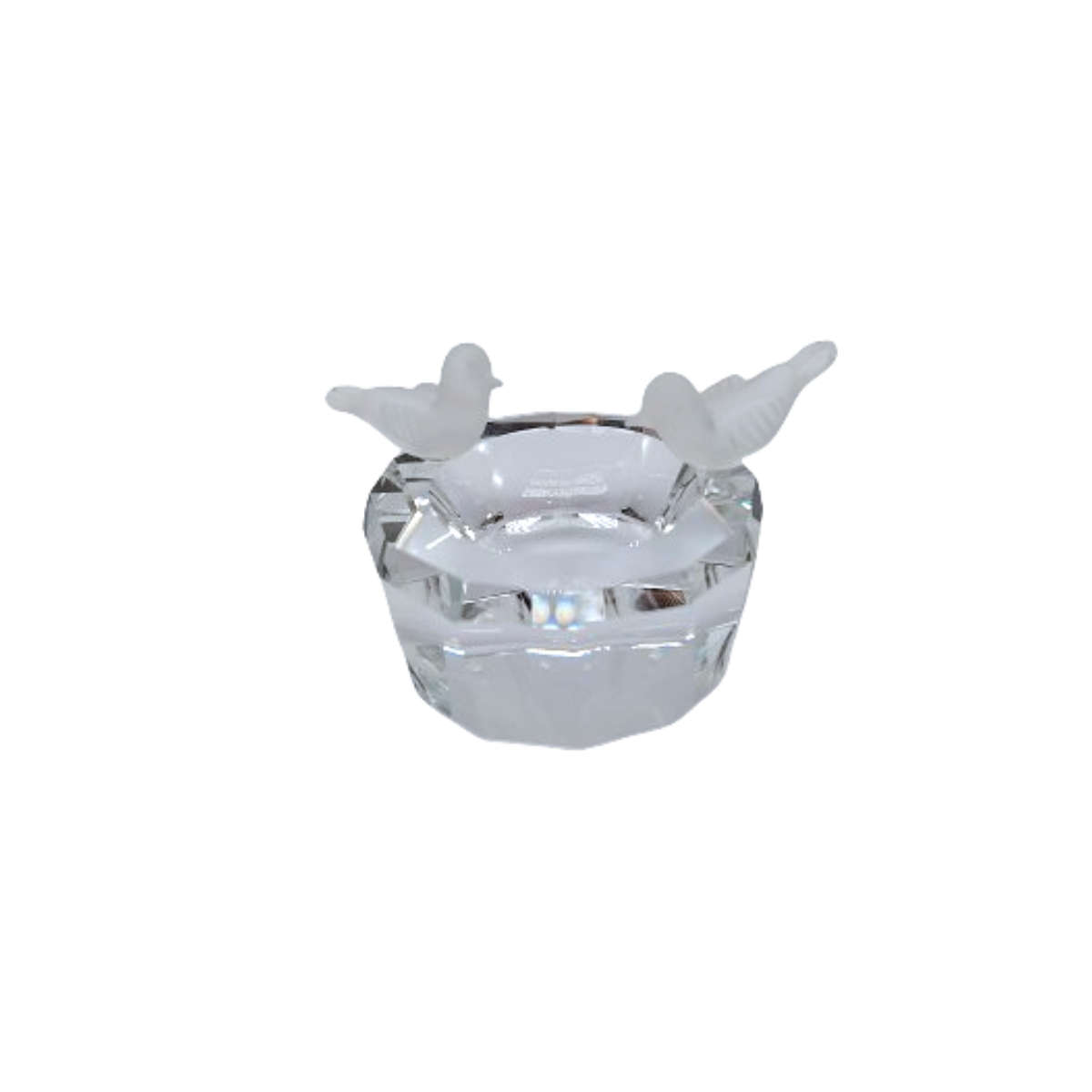 Byzantium Crystal Collection Stunning Cut Glass Crystal Bird bath