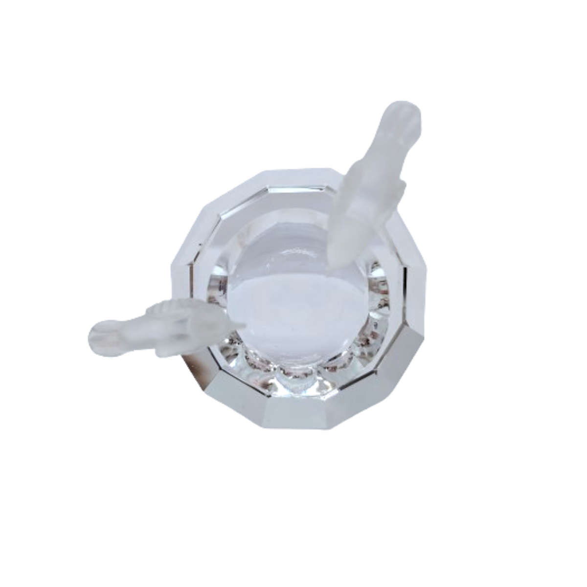 Byzantium Crystal Collection Stunning Cut Glass Crystal Bird bath