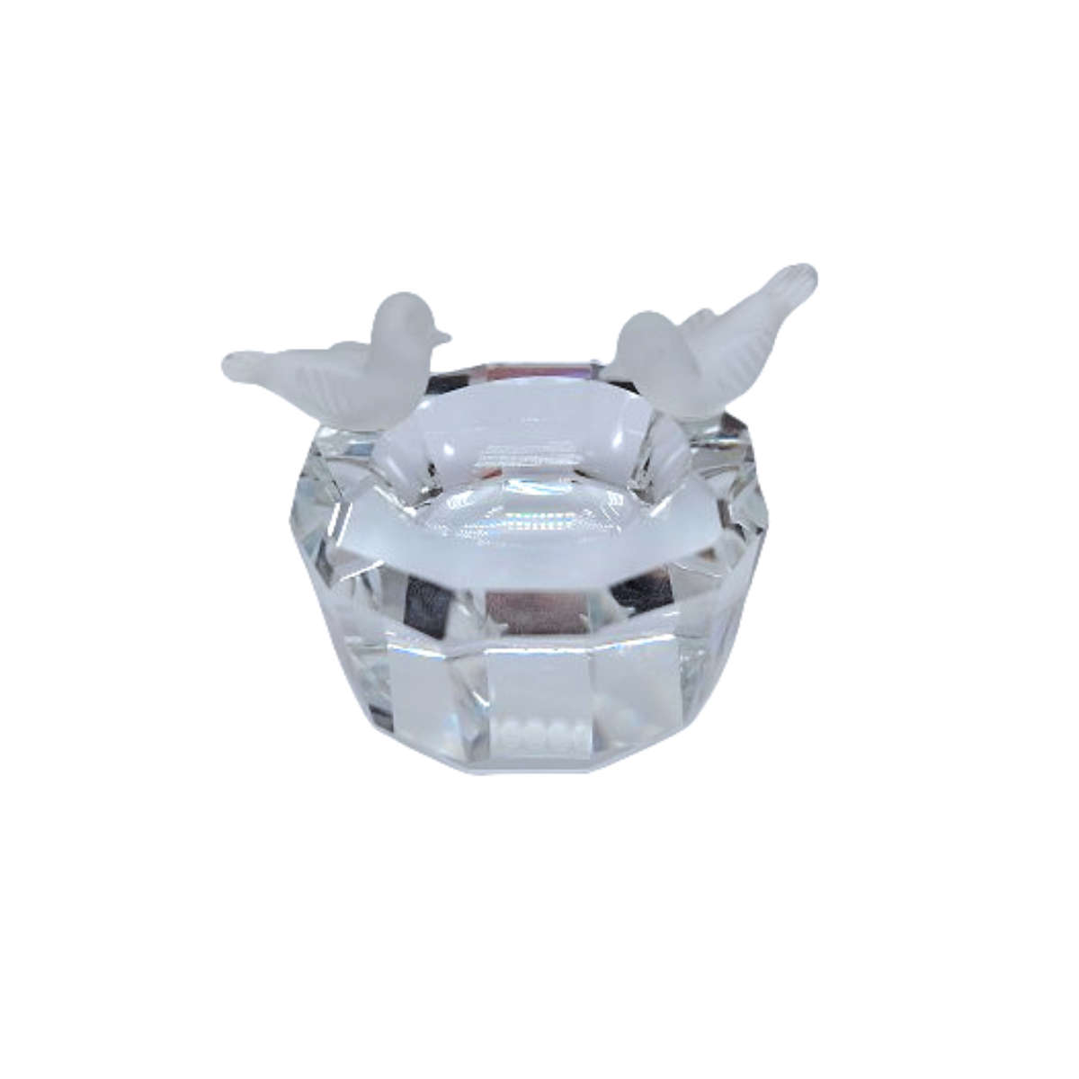 Byzantium Crystal Collection Stunning Cut Glass Crystal Bird bath