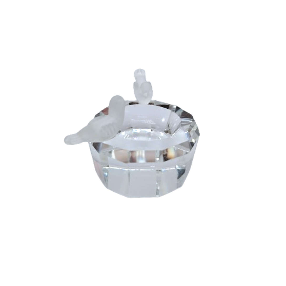 Byzantium Crystal Collection Stunning Cut Glass Crystal Bird bath