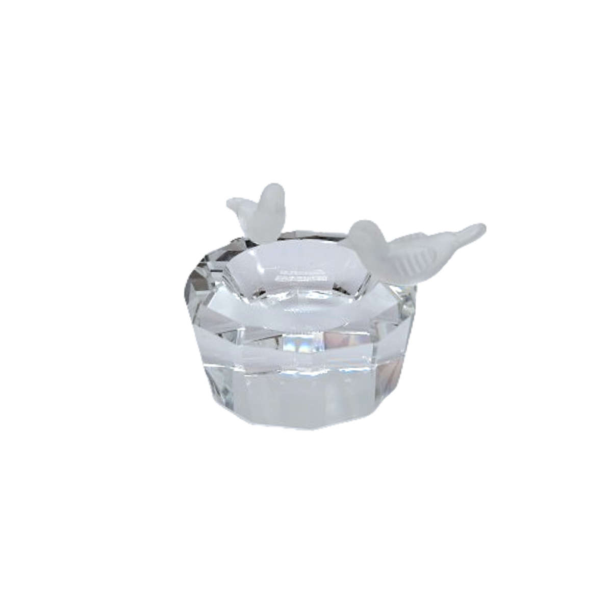 Byzantium Crystal Collection Stunning Cut Glass Crystal Bird bath