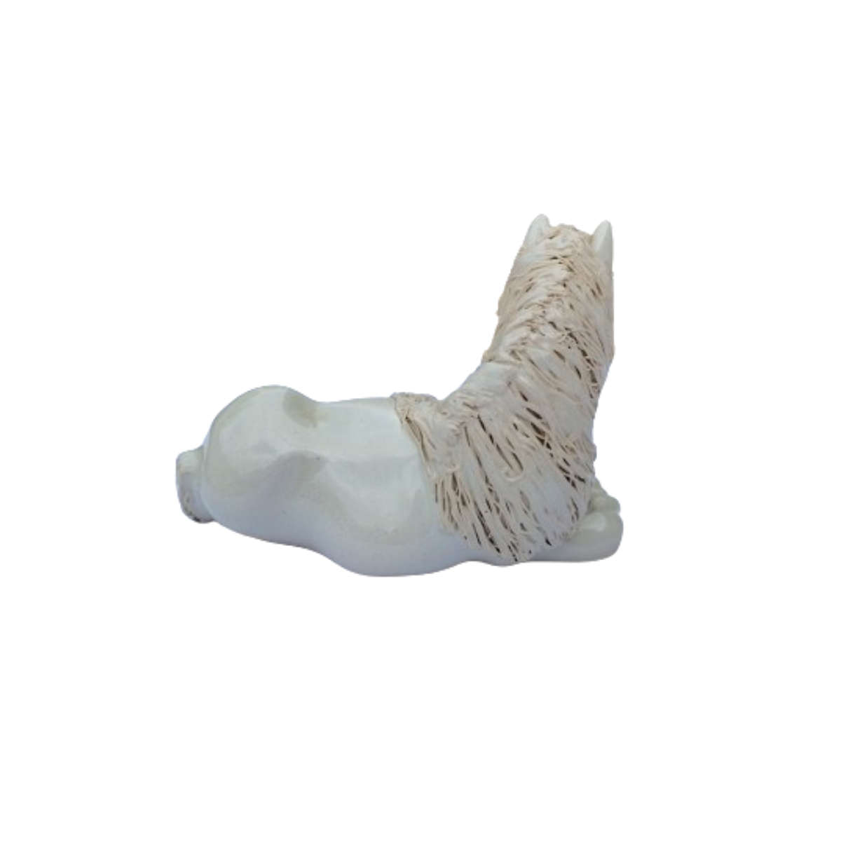 Cheval Spaghetti White Pottery Pony Horse