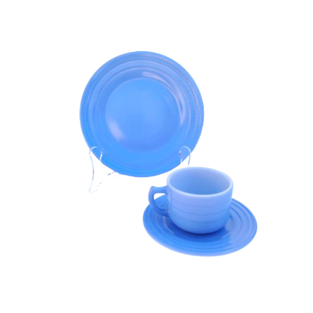 Hazel Atlas Children's Modern tone Tea Set Milk Glass