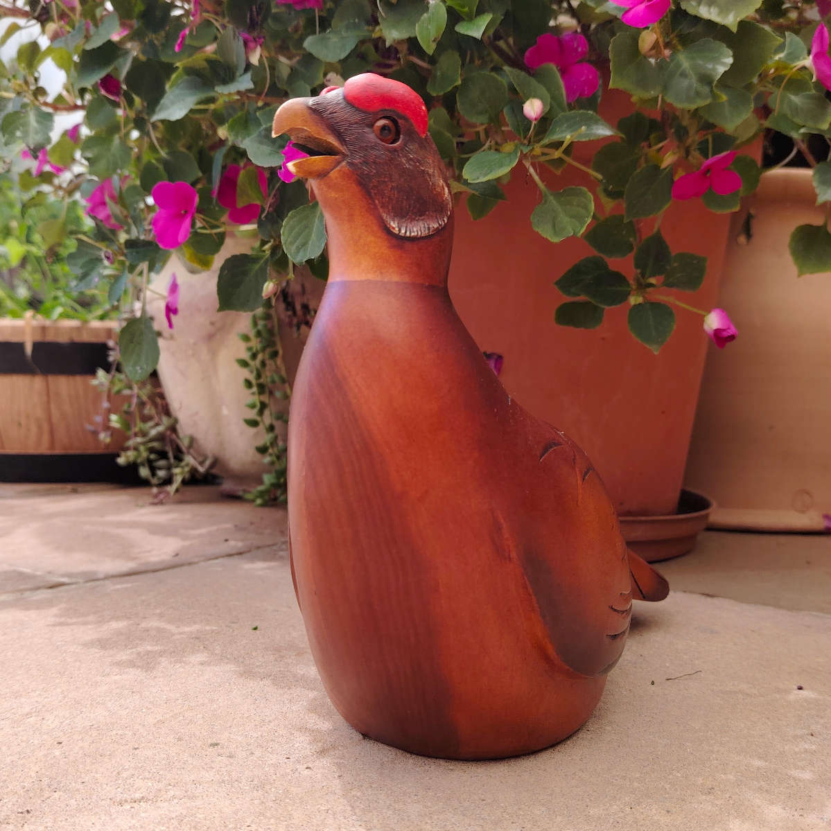 Feathers of Knysna carved and hand painted Female Red Grouse Ltd Bird