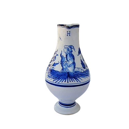 Delft hand Painted Holland Sitting Man Jug