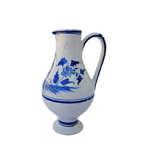 Delft hand Painted Holland Sitting Man Jug