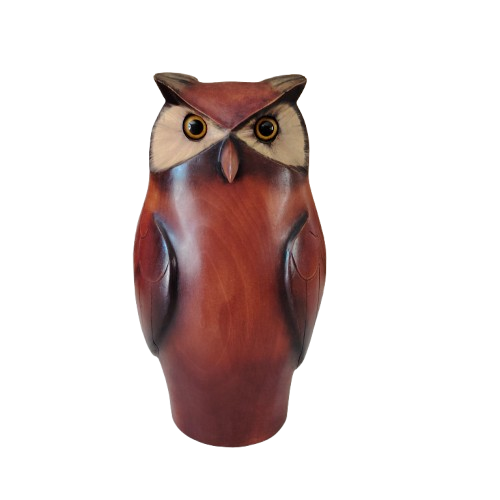 Feathers of Knysna carved and hand painted Owl Ltd Bird