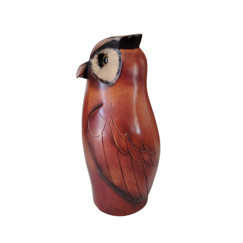 Feathers of Knysna carved and hand painted Owl Ltd Bird