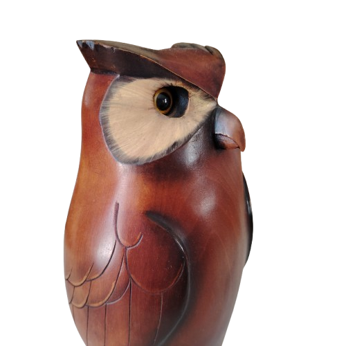 Feathers of Knysna carved and hand painted Owl Ltd Bird
