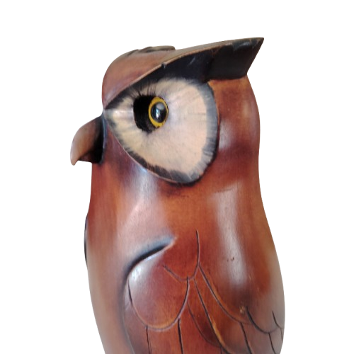 Feathers of Knysna carved and hand painted Owl Ltd Bird
