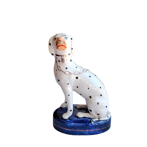 Staffordshire Style Sitting Dalmatian Dog