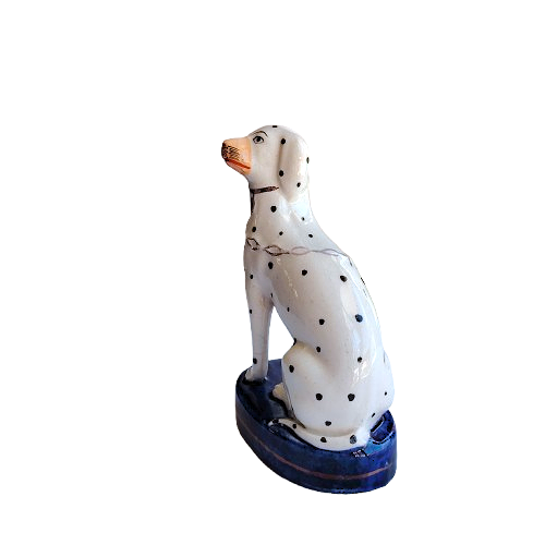 Staffordshire Style Sitting Dalmatian Dog