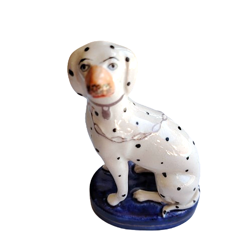 Staffordshire Style Sitting Dalmatian Dog