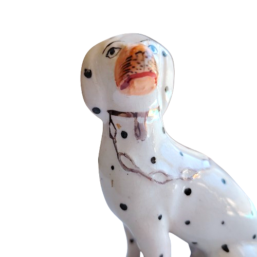 Staffordshire Style Sitting Dalmatian Dog