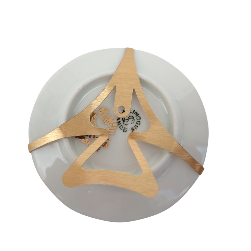 Limoges France Courting Couple Red Miniature Porcelain Plate