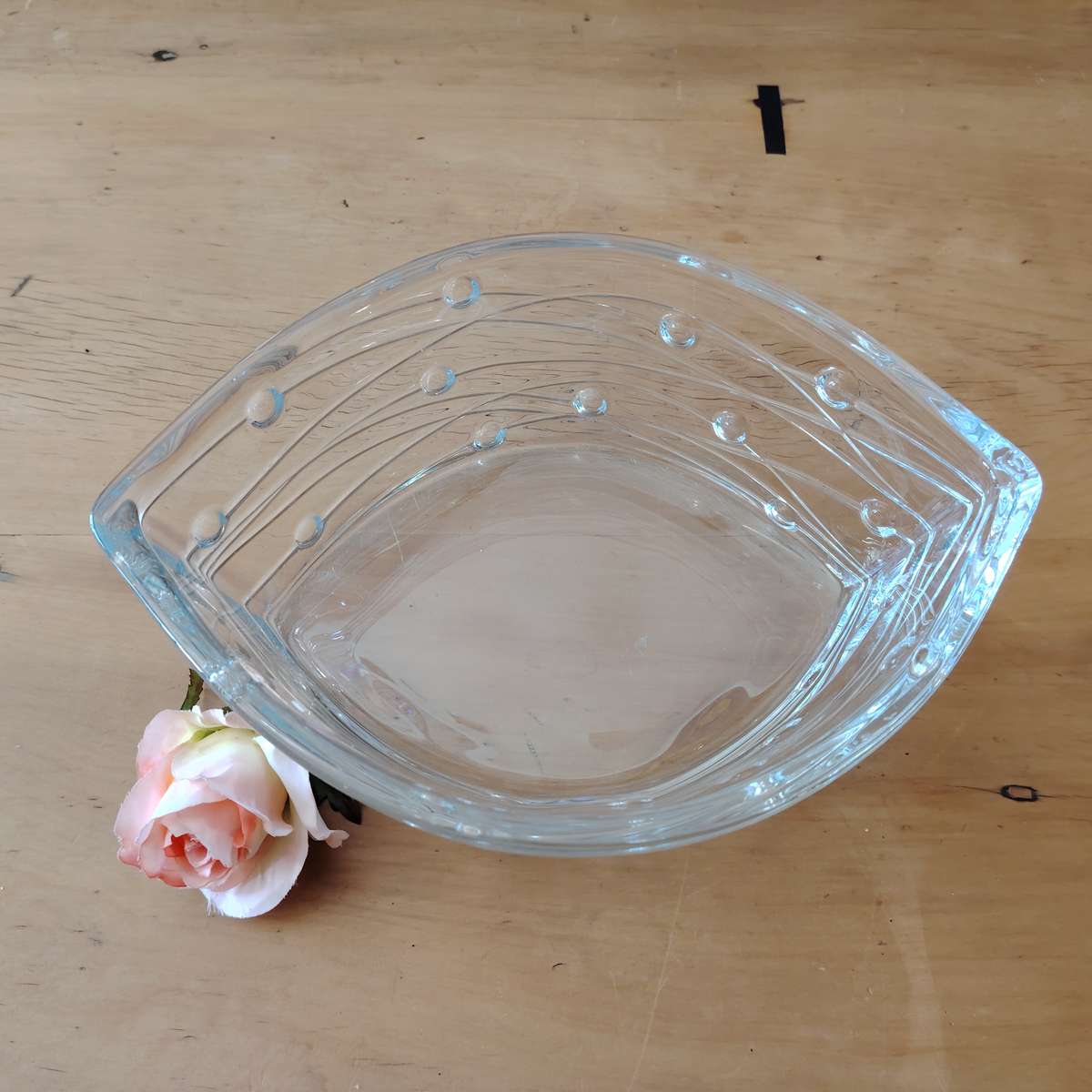 Bohemia Crystal Glass Labyrinth Large Bowl