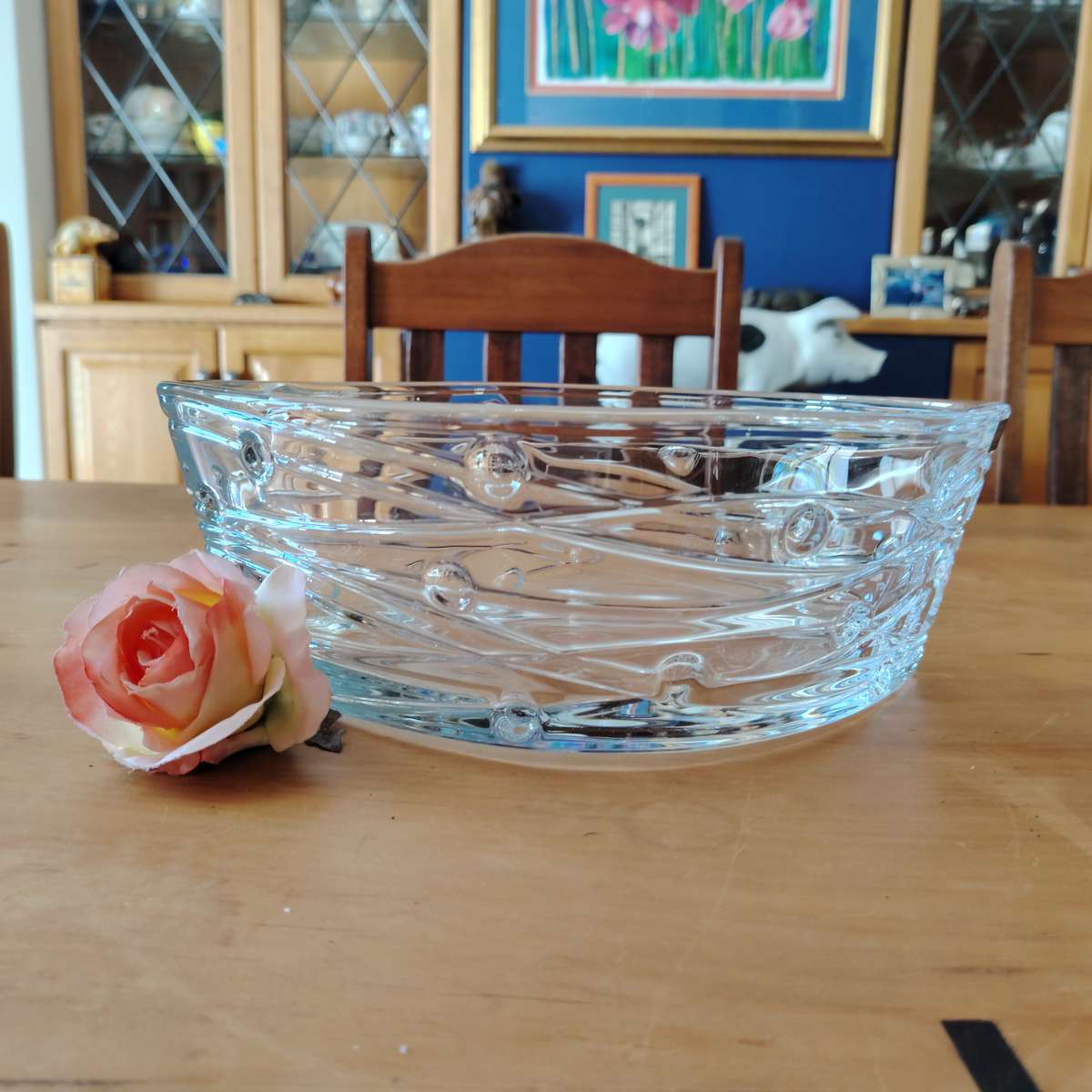 Bohemia Crystal Glass Labyrinth Large Bowl