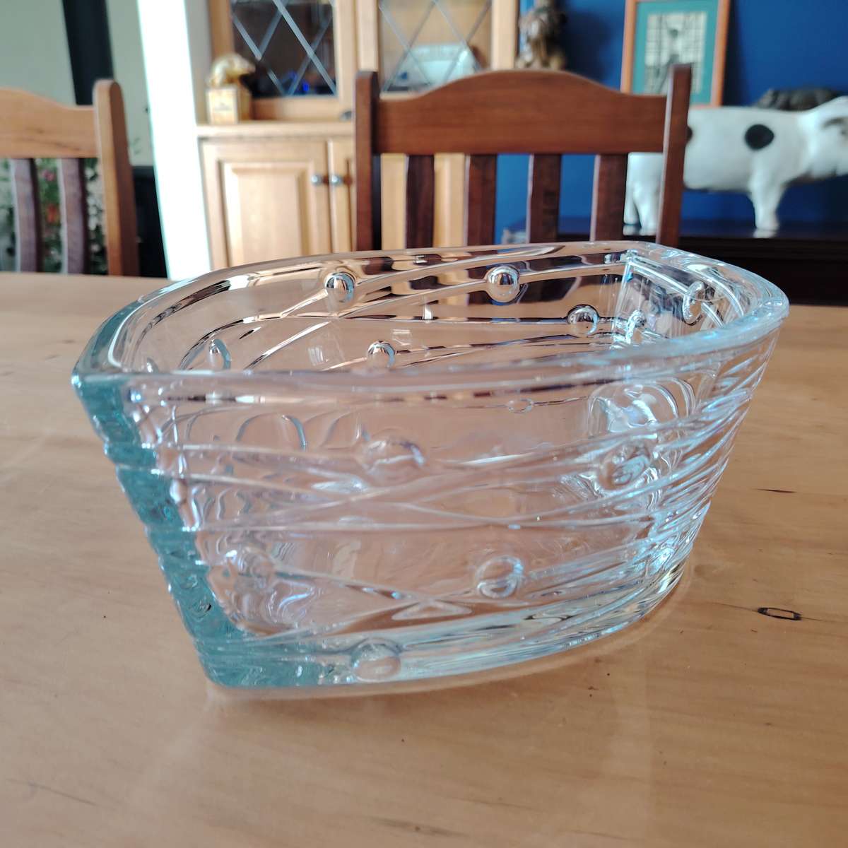 Bohemia Crystal Glass Labyrinth Large Bowl