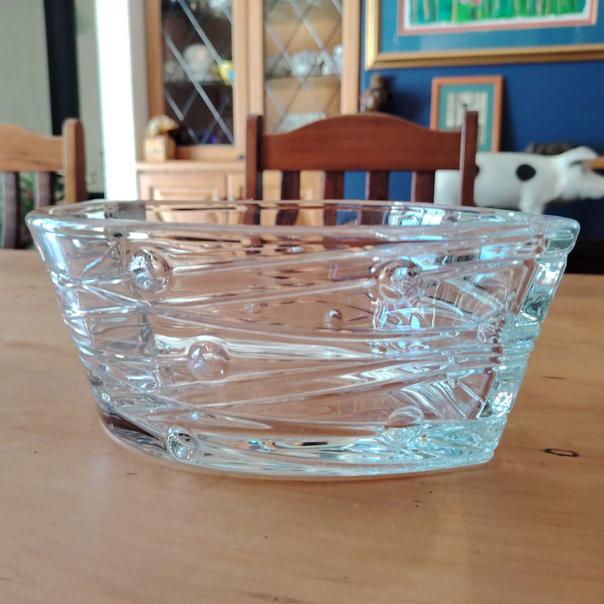 Bohemia Crystal Glass Labyrinth Large Bowl