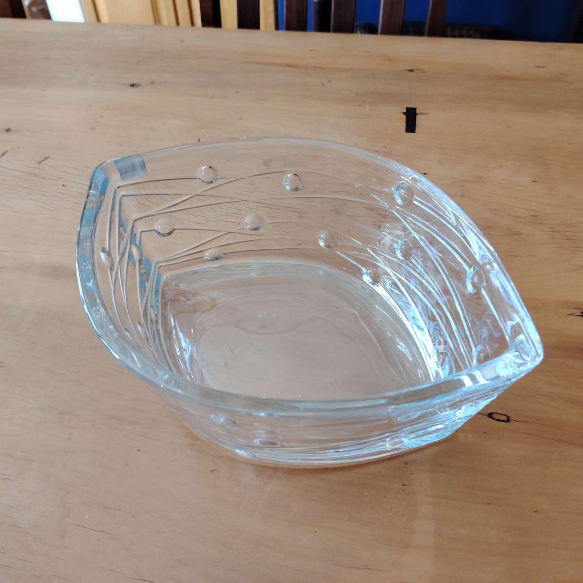 Bohemia Crystal Glass Labyrinth Large Bowl